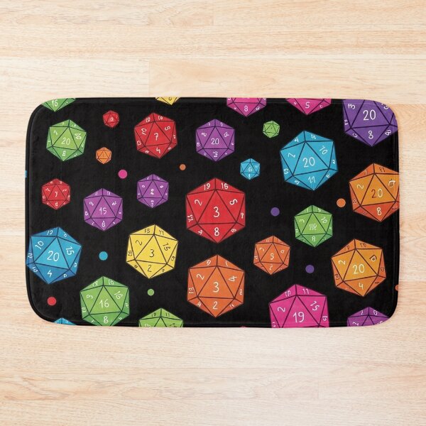 Item preview, Rainbow D20 Dice Pattern designed and sold by SassyArtistry.