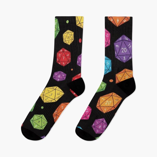 Item preview, Rainbow D20 Dice Pattern designed and sold by SassyArtistry.