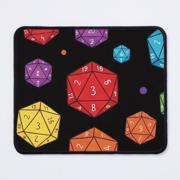 Item preview, Rainbow D20 Dice Pattern designed and sold by SassyArtistry.