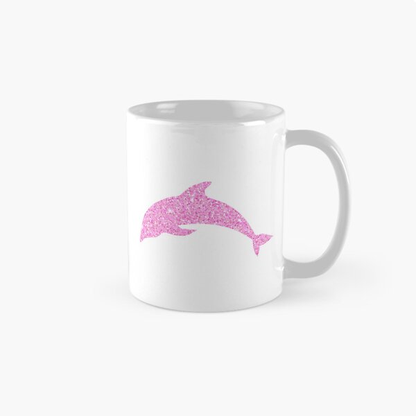 Item preview, pink glitter dolphin designed and sold by madebykenz.