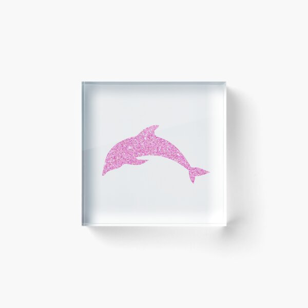 Item preview, pink glitter dolphin designed and sold by madebykenz.