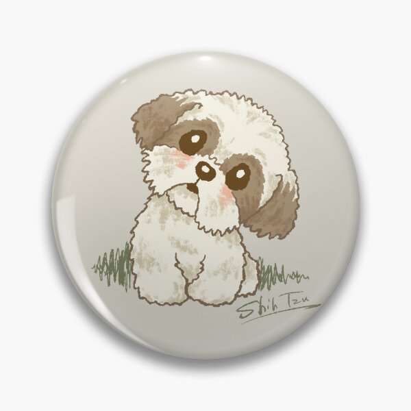 Item preview, A Shih Tzu tilting its head designed and sold by Toru Sanogawa.