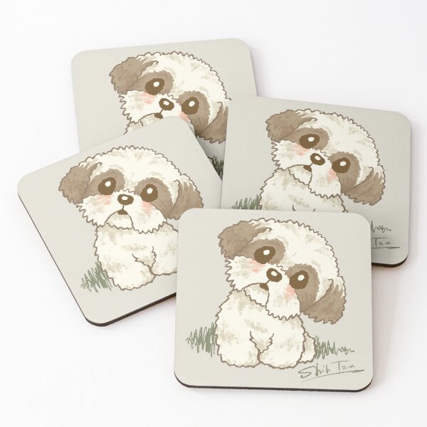 Item preview, A Shih Tzu tilting its head designed and sold by Toru Sanogawa.