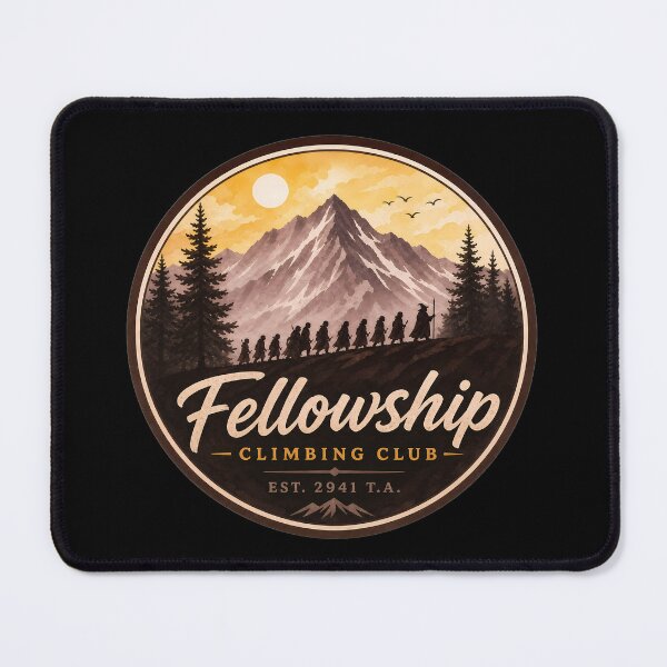 Item preview, Fellowship Hiking Club - LOTR The Fellowship Funny Journey designed and sold by FrontierCosmic.