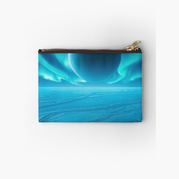 Item preview,  Blue Alien Landscape With Aurora Planet Sky designed and sold by IntelliMindDesigns.