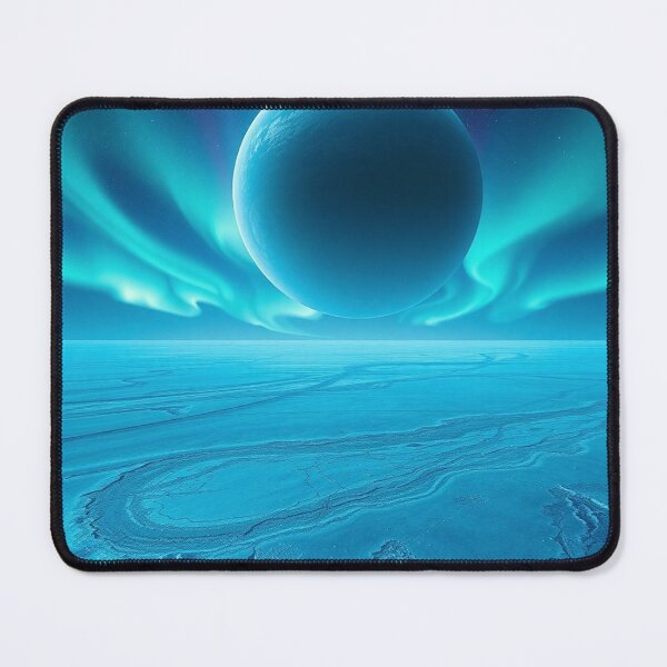 Item preview, Blue Alien Landscape With Aurora Planet Sky designed and sold by IntelliMindDesigns.
