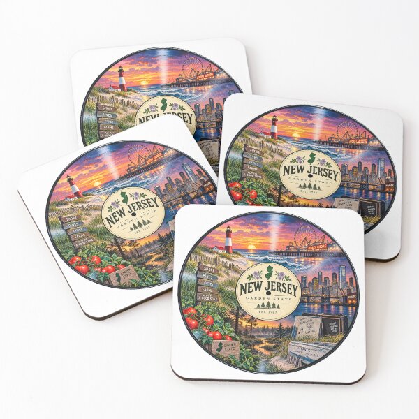 Item preview, New Jersey Vinyl Record designed and sold by Whimspired By Paxx.