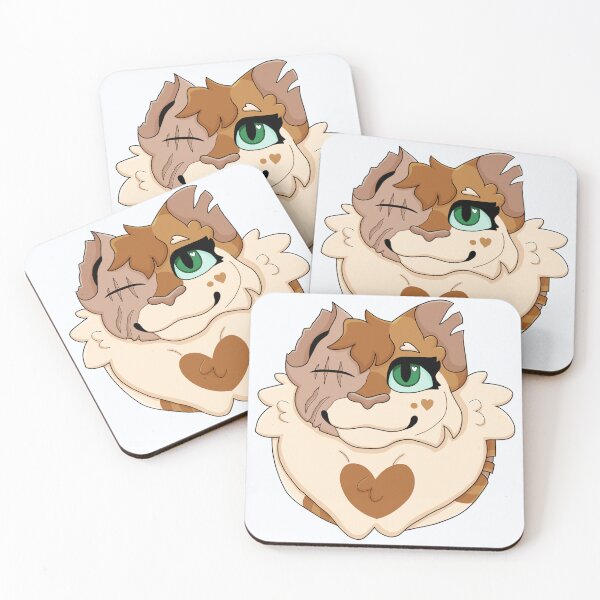Item preview, Bright Heart Bust - Fighting Felines designed and sold by HeneryettasArt.