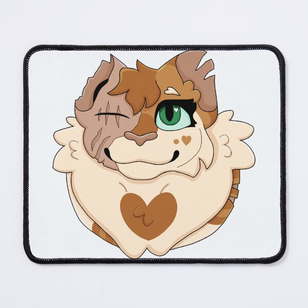Item preview, Bright Heart Bust - Fighting Felines designed and sold by HeneryettasArt.