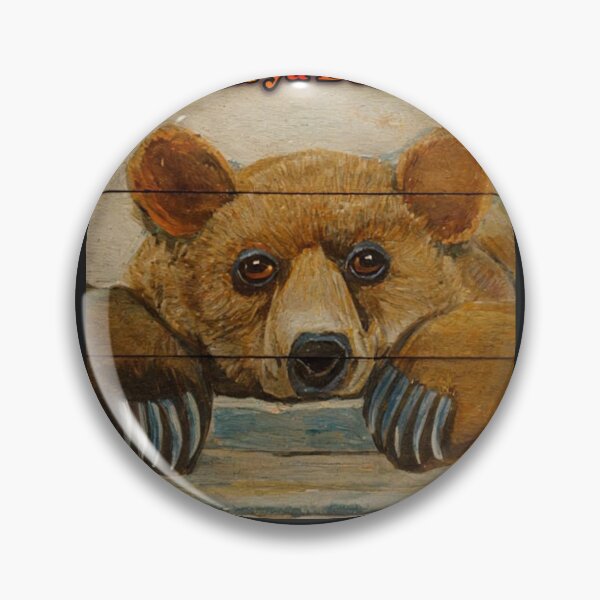 Item preview, Peeping Bear, "What ya Doing?" designed and sold by Laugh a Lot Folk Art.