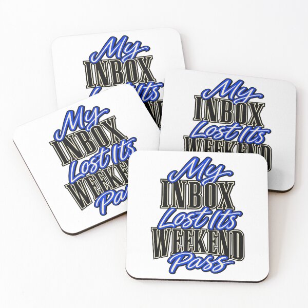 Item preview, Inbox Lost Its Weekend Pass Work Humor Design designed and sold by Bikivuno.