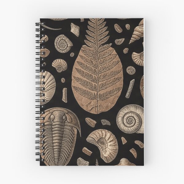 Item preview, Vintage Ammonite Fossil Pattern designed and sold by SassyArtistry.