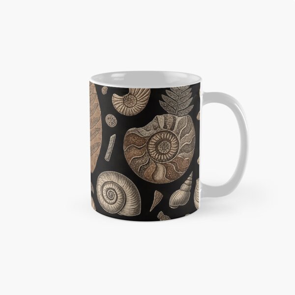 Item preview, Vintage Ammonite Fossil Pattern designed and sold by SassyArtistry.