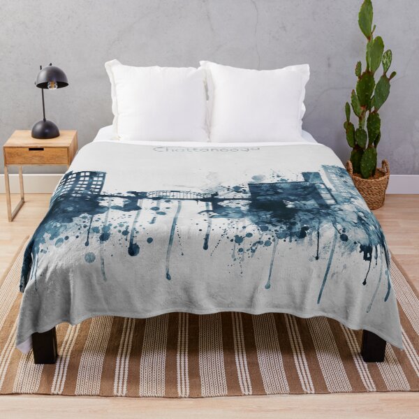 Item preview, Blue Chattanooga skyline design designed and sold by DimDom.