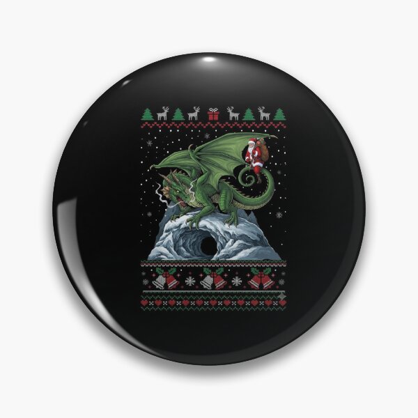 Item preview, Christmas Dragon Santa Ugly Sweater Fantasy Holiday Design designed and sold by Ostericaimusa.