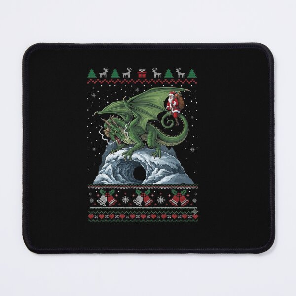 Item preview, Christmas Dragon Santa Ugly Sweater Fantasy Holiday Design designed and sold by Ostericaimusa.