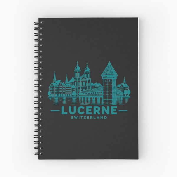 Item preview, Lucerne Switzerland Line Art Skyline Poster designed and sold by CMYKStudio.