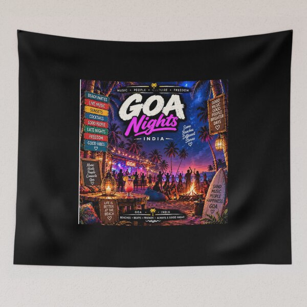 Item preview, Goa Nights — Same Beaches Different Stories designed and sold by Goanheartprints.