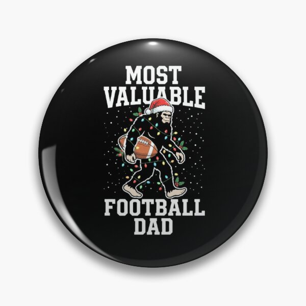 Item preview, Most Valuable Football Dad Bigfoot Christmas Sasquatch Santa Hat Sports Holiday Design designed and sold by 519xdesign.