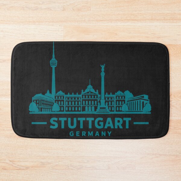 Item preview, Stuttgart Germany Line Art Skyline Poster designed and sold by CMYKStudio.