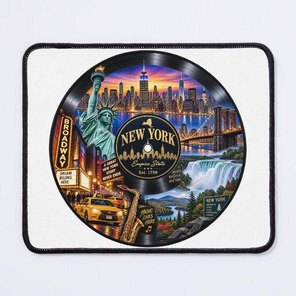 Item preview, New York Vinyl Record designed and sold by Whimspired By Paxx.