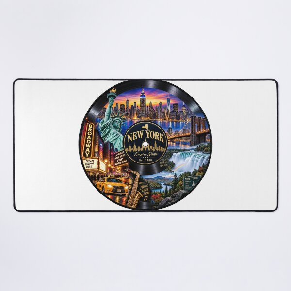 Item preview, New York Vinyl Record designed and sold by Whimspired By Paxx.
