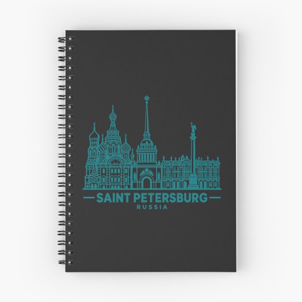 Item preview, Saint Petersburg Russia Line Art Skyline Poster designed and sold by CMYKStudio.