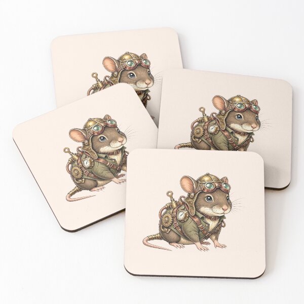 Item preview, Steampunk Mouse – Cute Mechanical Inventor designed and sold by SweetLilith.