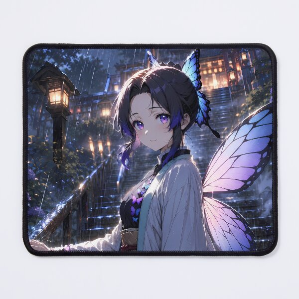 Item preview, Shinobu Kocho Demon Slayer Rainy Shrine Twilight designed and sold by SolenneAzur.