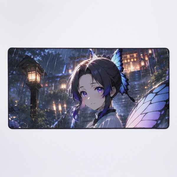 Item preview, Shinobu Kocho Demon Slayer Rainy Shrine Twilight designed and sold by SolenneAzur.