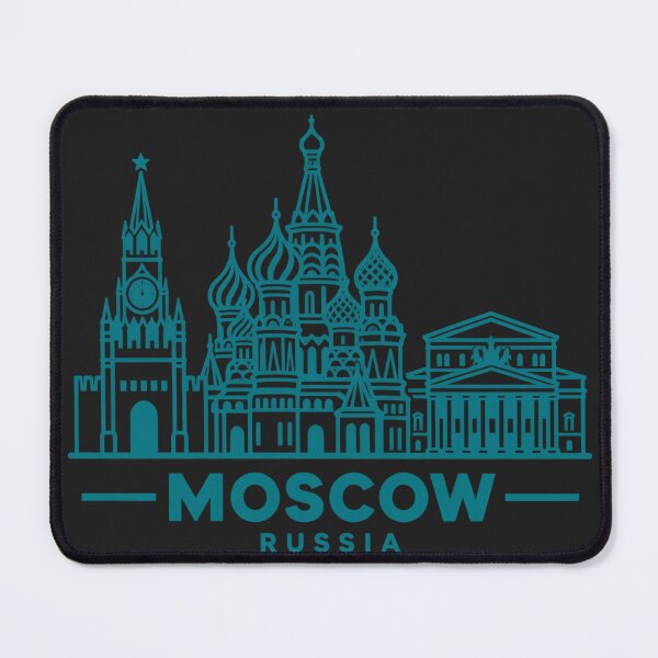 Item preview, Moscow Russia Line Art Skyline Poster designed and sold by CMYKStudio.