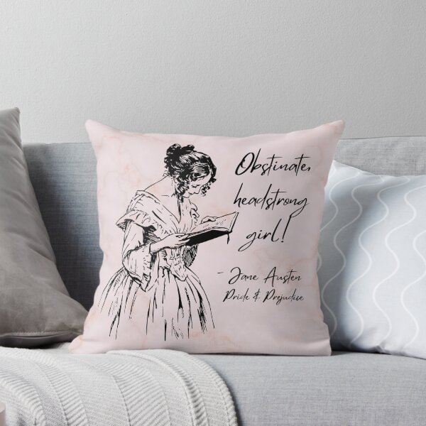 Item preview, Obstinate, headstrong girl! - Jane Austen book quote designed and sold by Mister Mipsy.