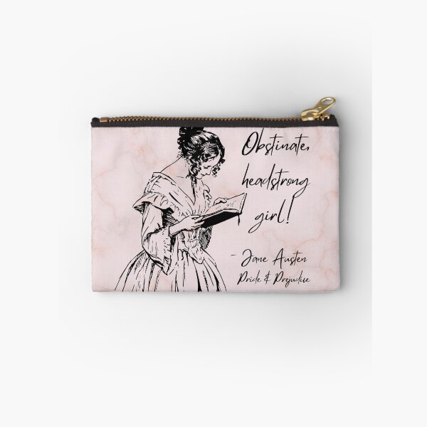 Item preview, Obstinate, headstrong girl! - Jane Austen book quote designed and sold by Mister Mipsy.