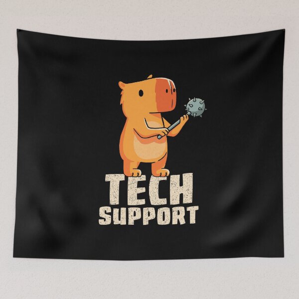 Item preview, Tech Support Funny Capybara designed and sold by Tobe Fonseca®.