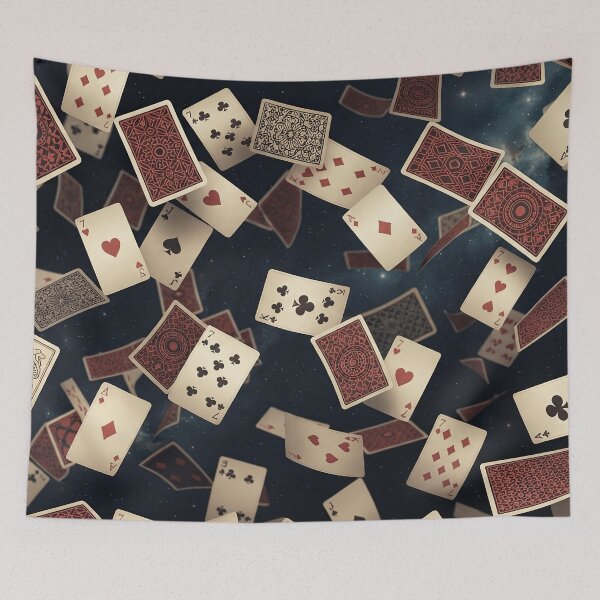 Item preview, Falling Playing Cards Pattern designed and sold by SassyArtistry.