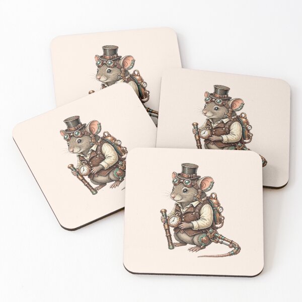 Item preview, Steampunk Mouse – Cute Mechanical Inventor designed and sold by SweetLilith.