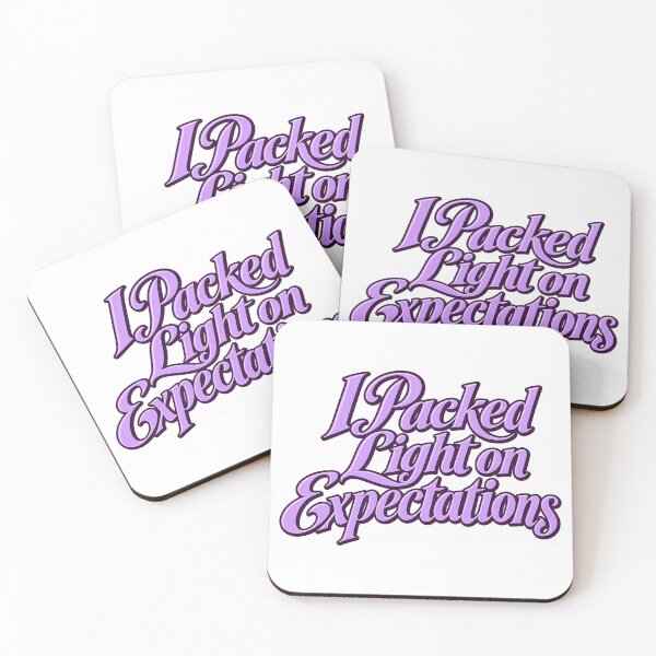 Item preview, Packed Light on Expectations Lilac Typography designed and sold by Bikivuno.
