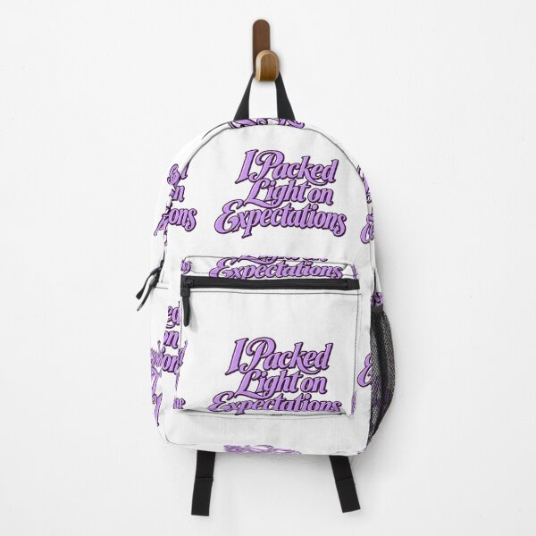 Item preview, Packed Light on Expectations Lilac Typography designed and sold by Bikivuno.