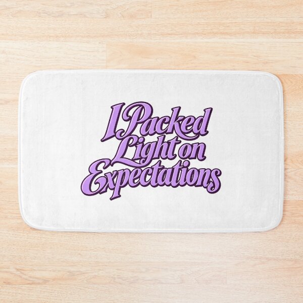 Item preview, Packed Light on Expectations Lilac Typography designed and sold by Bikivuno.
