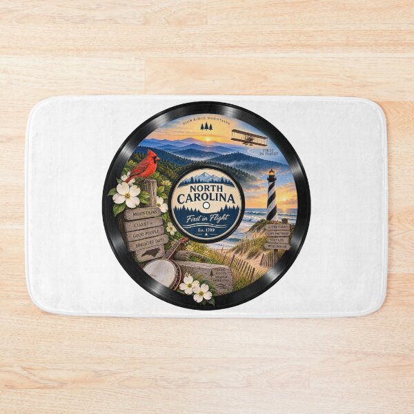 Item preview, North Carolina Vinyl Record designed and sold by Whimspired By Paxx.