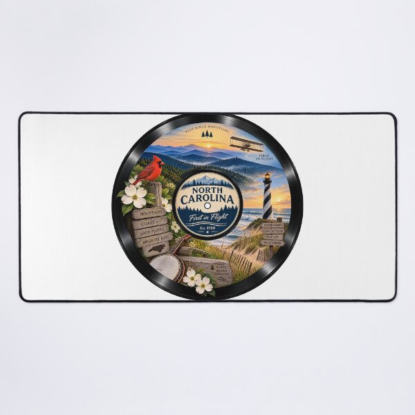 Item preview, North Carolina Vinyl Record designed and sold by Whimspired By Paxx.