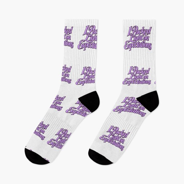 Item preview, Packed Light on Expectations Lilac Typography designed and sold by Bikivuno.