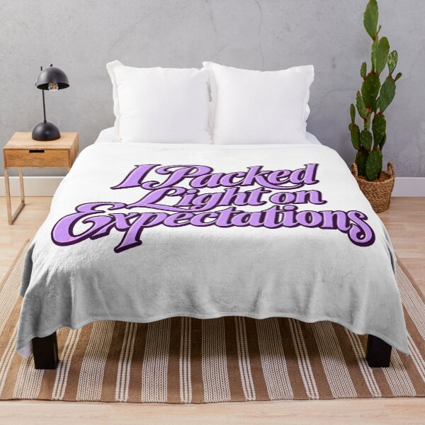 Item preview, Packed Light on Expectations Lilac Typography designed and sold by Bikivuno.
