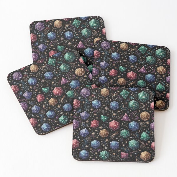 Item preview, Cosmic Polyhedral Dice Pattern designed and sold by SassyArtistry.