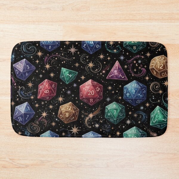 Item preview, Cosmic Polyhedral Dice Pattern designed and sold by SassyArtistry.