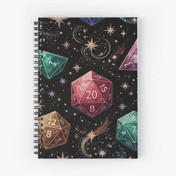 Item preview, Cosmic Polyhedral Dice Pattern designed and sold by SassyArtistry.