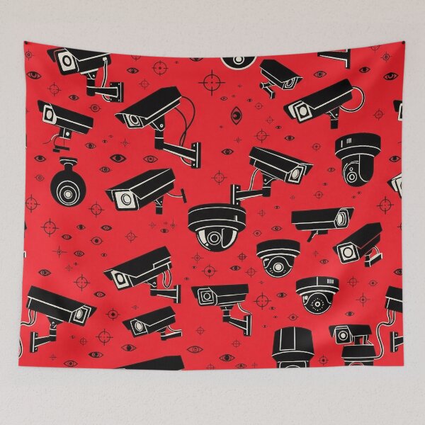 Item preview, Security Camera Surveillance Pattern designed and sold by SassyArtistry.