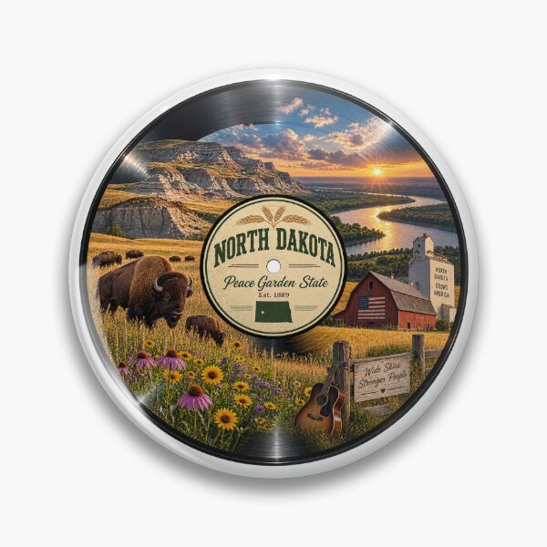 Item preview, North Dakota Vinyl Record designed and sold by Whimspired By Paxx.