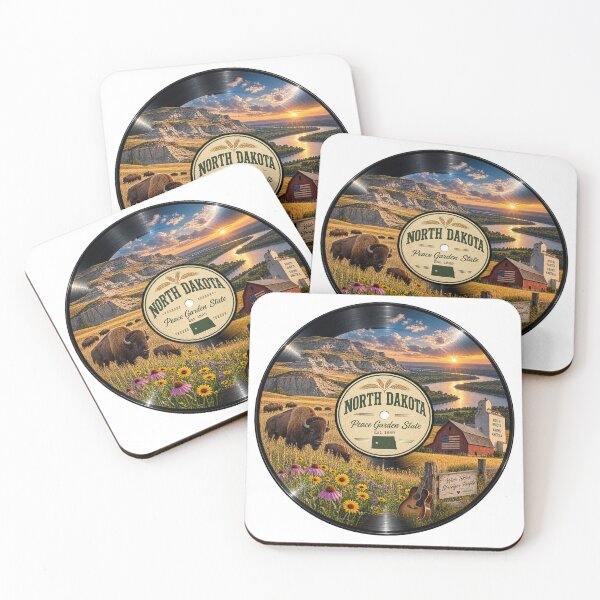 Item preview, North Dakota Vinyl Record designed and sold by Whimspired By Paxx.