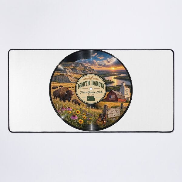 Item preview, North Dakota Vinyl Record designed and sold by Whimspired By Paxx.